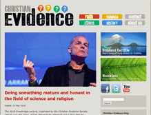 Tablet Screenshot of christianevidence.org